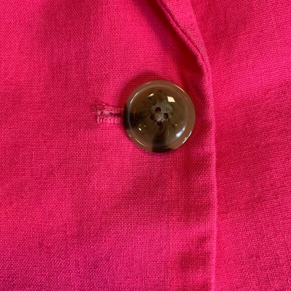 J. Crew Womens Hot Pink Linen Cotton Blazer Size 10 - Picture 5 of 14